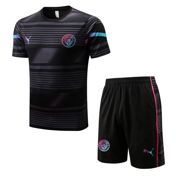 Trainingsshirt Manchester City Komplett-Set 2022-23 Grau